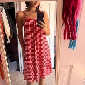 Women’s white and pink dress/cover-up